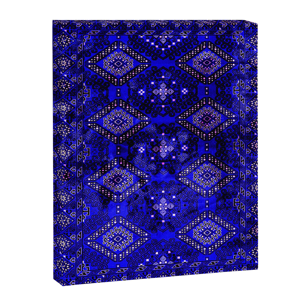 Oriental Opulence: Royal Blue Velvet Moroccan Majesty Canvas Print Gallery Image 6