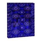 Oriental Opulence: Royal Blue Velvet Moroccan Majesty Canvas Print Gallery Image 6