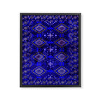 Oriental Opulence: Royal Blue Velvet Moroccan Majesty Framed Canvas Print Gallery Image 6