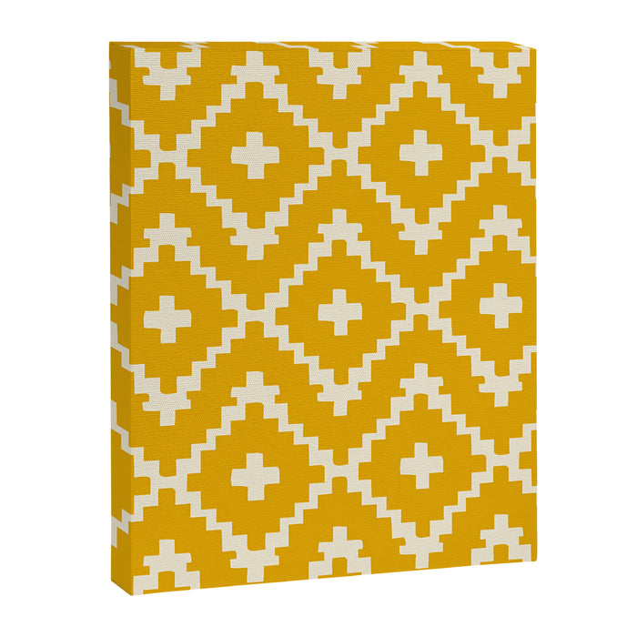 Radiance of the Yellow Zellige Canvas Print Gallery Image 1