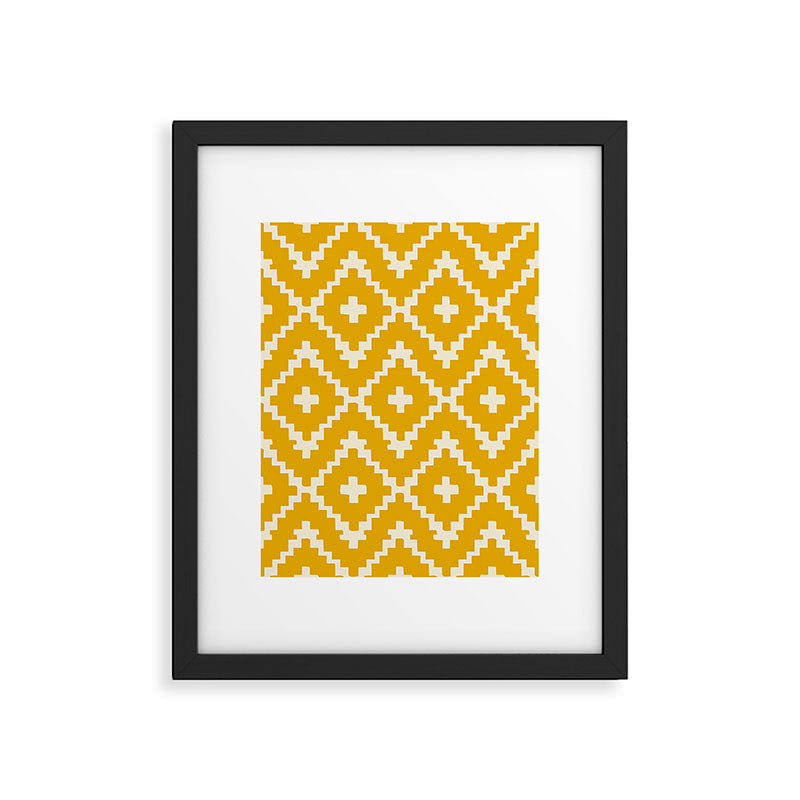 Radiance of the Yellow Zellige Framed Art Print Gallery Image 6