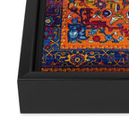 Saffron Elegance: Timeless Berber Atlas Moroccan Aesthetics Framed Canvas Print Gallery Image 3