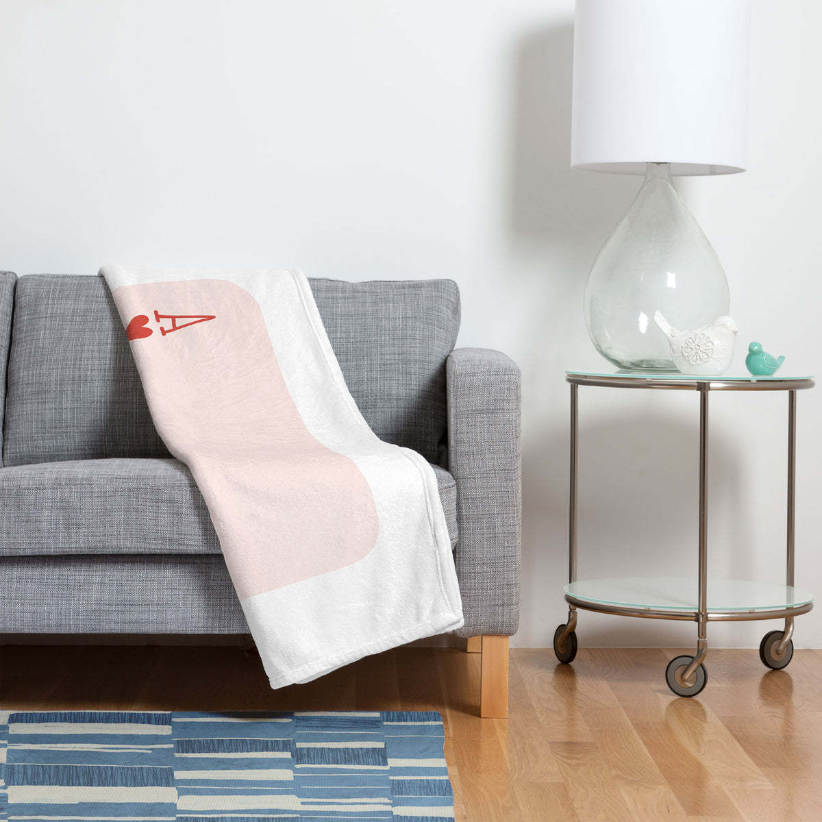 Ace of Hearts  Throw Blanket Gallery Image 2