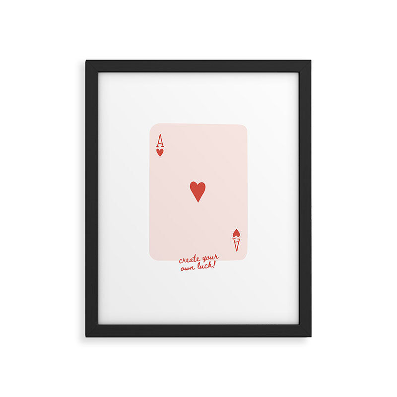 Ace of Hearts  Framed Art Print Gallery Image 5