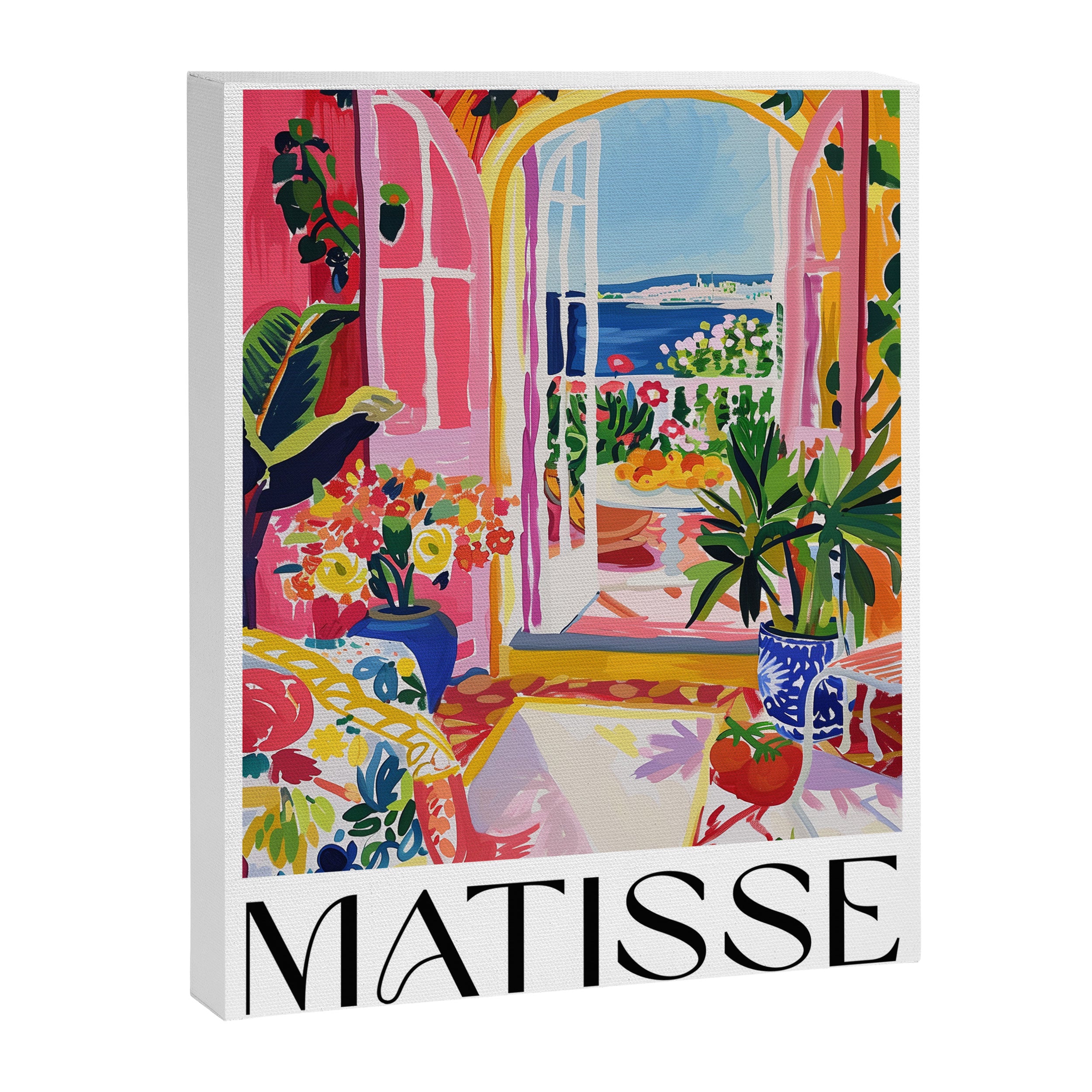 Mediterranean Bloom - Matisse inspired Canvas Print Gallery Image 6