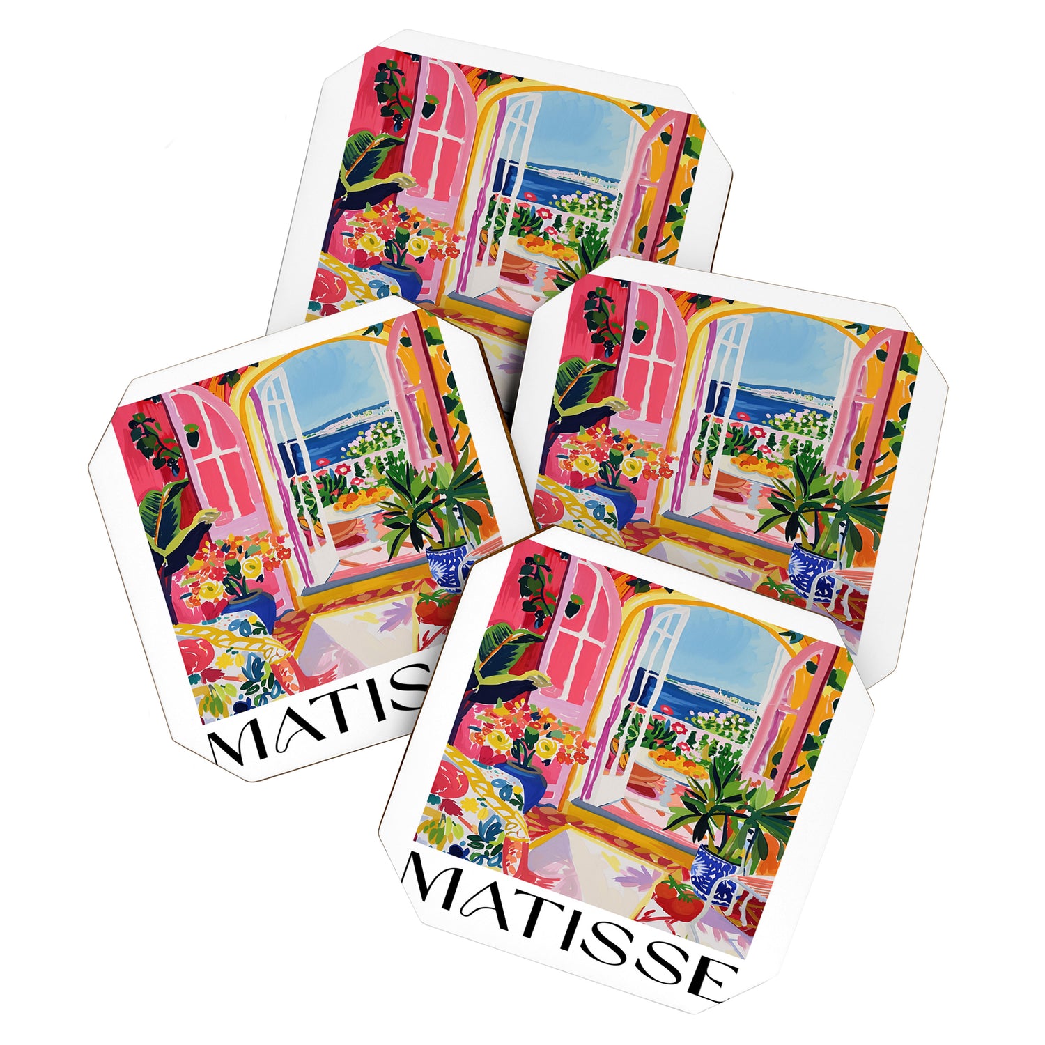 Mediterranean Bloom - Matisse inspired Coaster Gallery Image 1