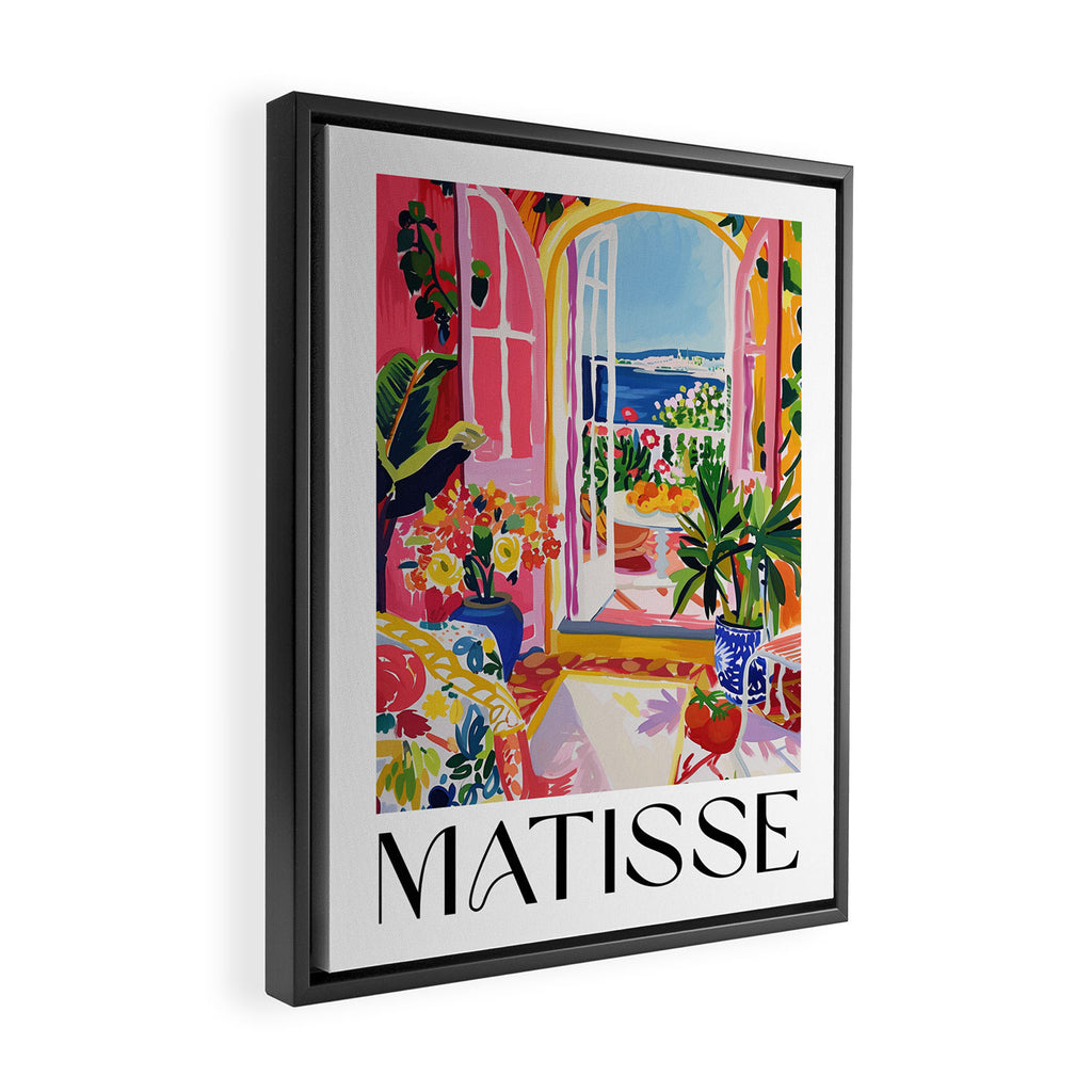 Mediterranean Bloom - Matisse inspired Framed Canvas Print Gallery Image 2