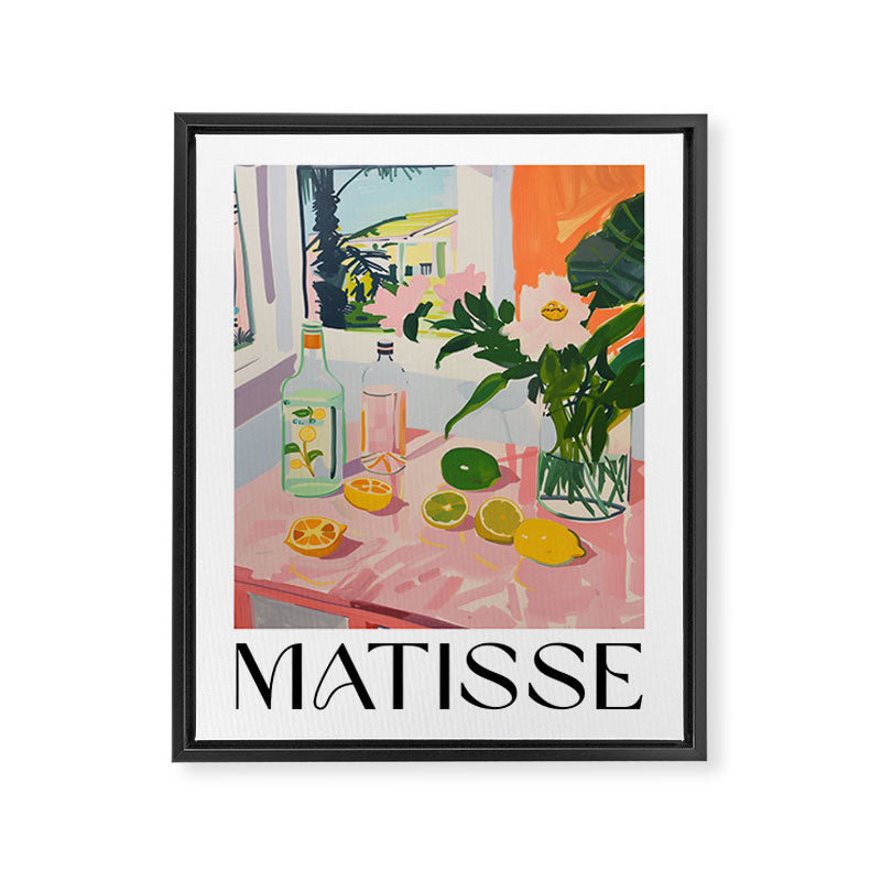 Summer Table - Matisse Inspired Framed Canvas Print Gallery Image 6