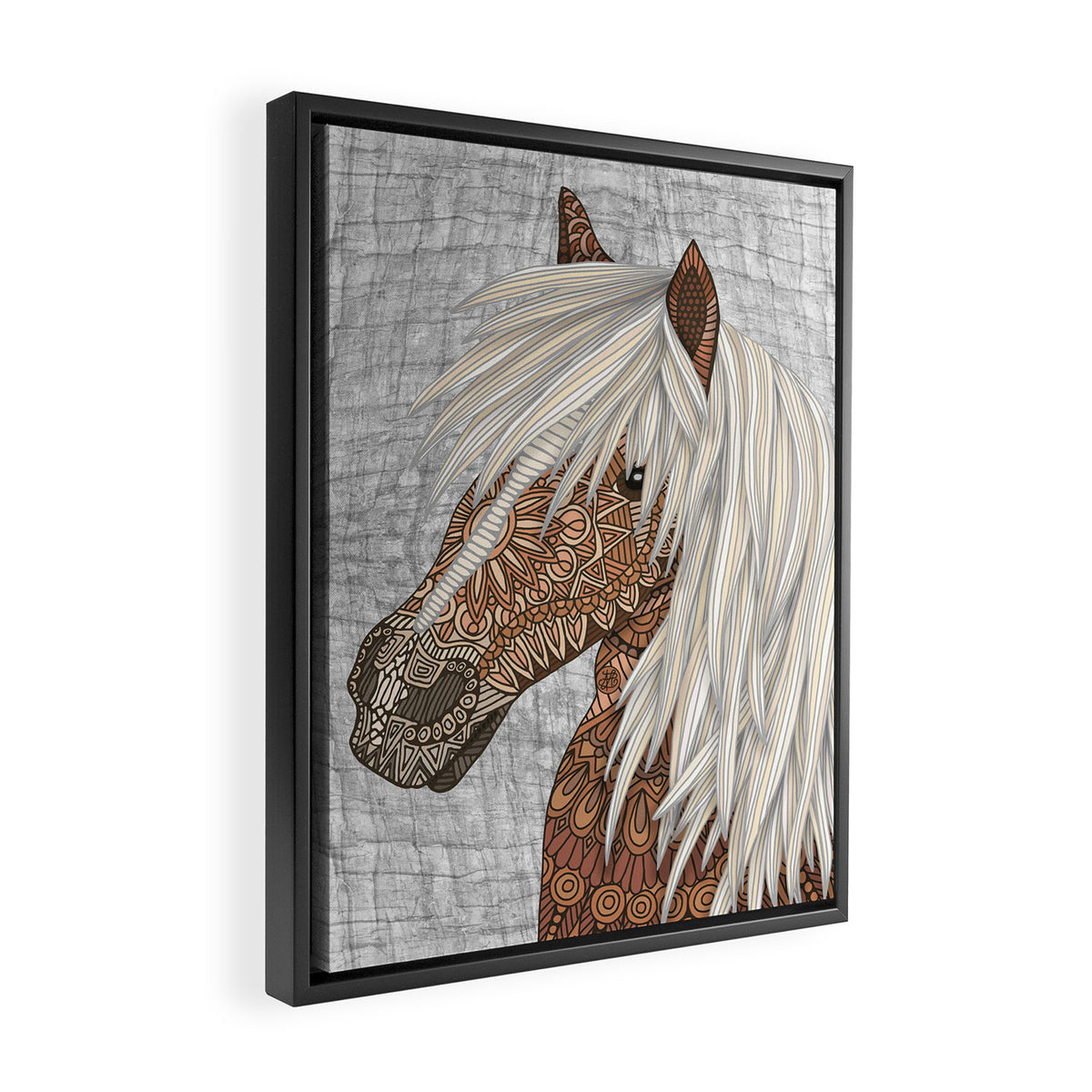 Haflinger Horse Framed Canvas Print Gallery Image 2