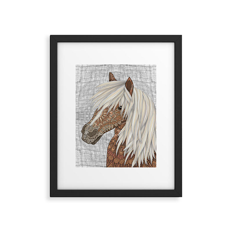 Haflinger Horse Framed Art Print Gallery Image 4
