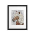 Haflinger Horse Framed Art Print Gallery Image 4