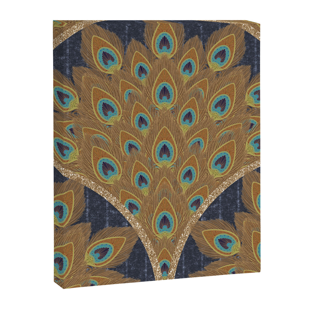 Peacock Art Deco Canvas Print Gallery Image 6
