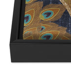 Peacock Art Deco Framed Canvas Print Gallery Image 3