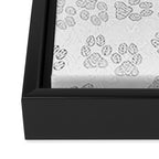 Puppy Paw Prints Framed Canvas Print Gallery Image 3