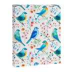 Birds and botanical flowers in a seamless pattern Canvas Print Gallery Image 8