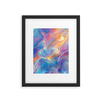 Colorful Opal Texture Seamless Pattern Framed Art Print Gallery Image 6
