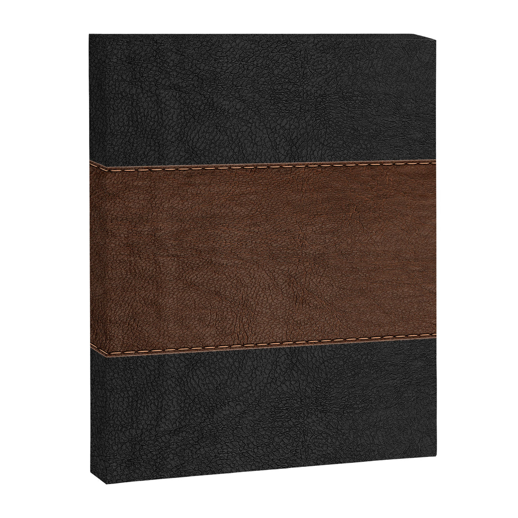 Image of a Brown & Black Stitched Leather Image Canvas Print Gallery Image 8