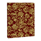 Red & Gold Floral Damasks Pattern Canvas Print Gallery Image 8