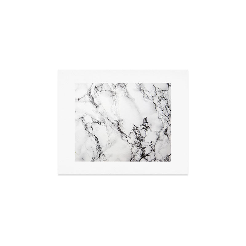 White Faux Marble Texture Art Print Gallery Image 1