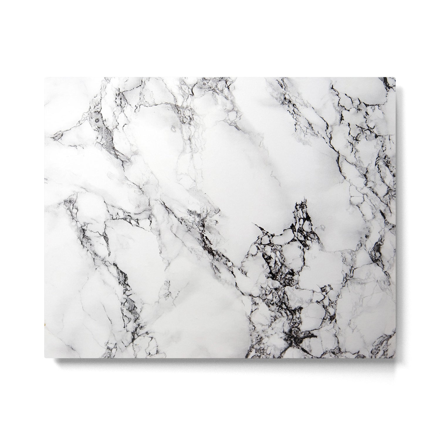 White Faux Marble Texture Metal Print Gallery Image 6
