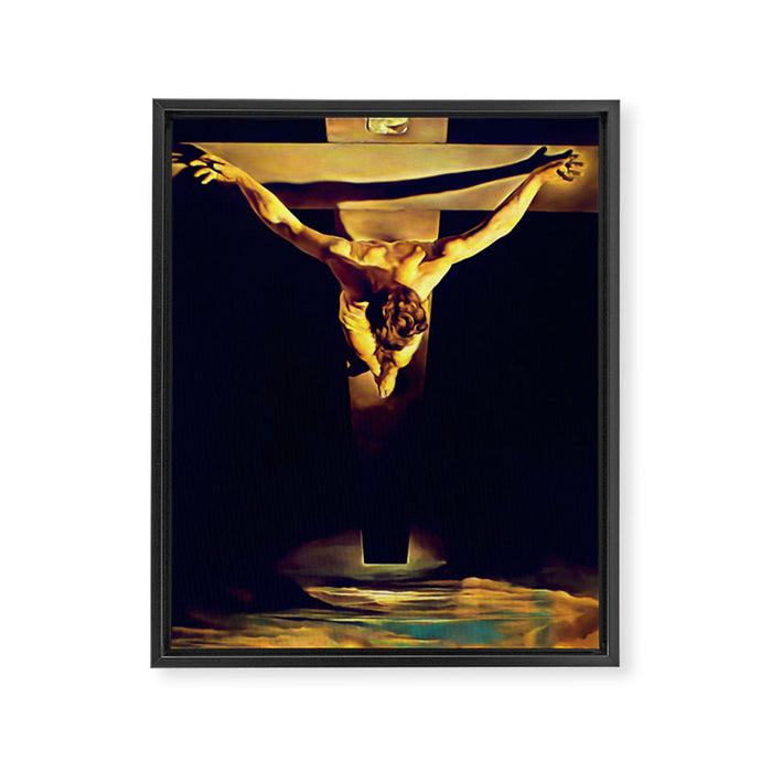 Dalí | Christ of Saint John of the Cross Artwork Framed Canvas Print Gallery Image 1