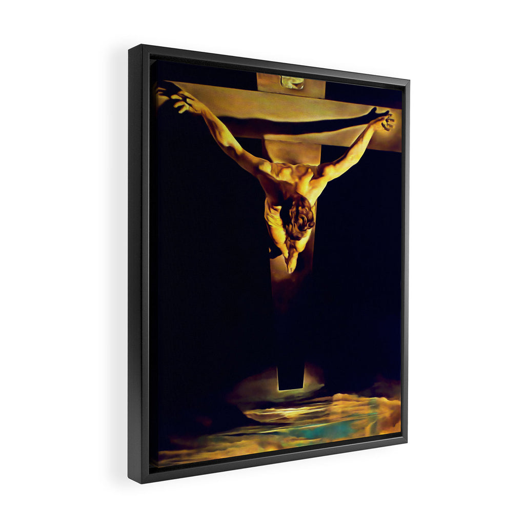 Dalí | Christ of Saint John of the Cross Artwork Framed Canvas Print Gallery Image 2