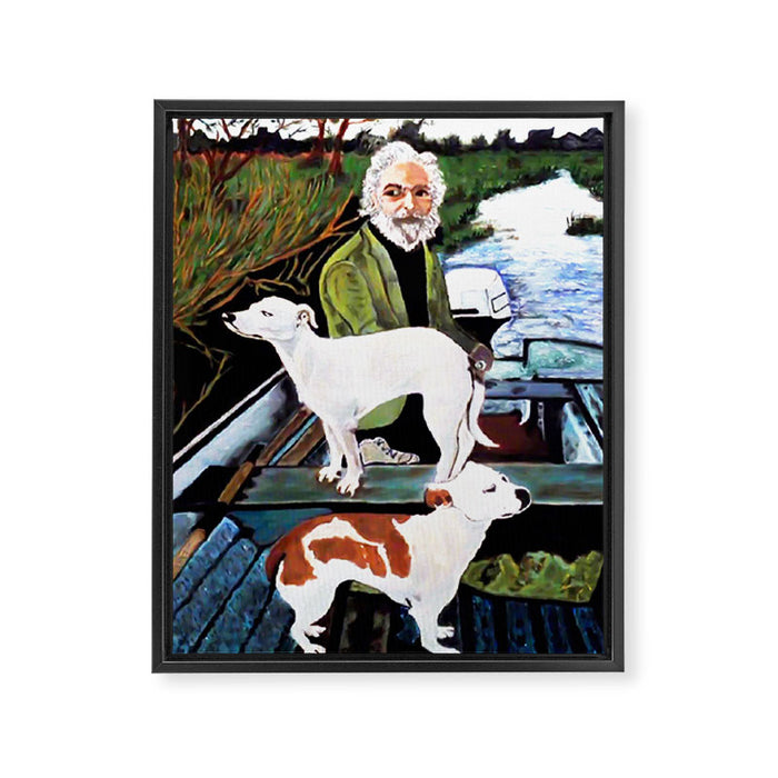Goodfellas Dogs Painting, Artwork for Wall Art, Prints, Poster, Tshirts, Men, Women, Youth Framed Canvas Print Gallery Image 1