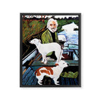 Goodfellas Dogs Painting, Artwork for Wall Art, Prints, Poster, Tshirts, Men, Women, Youth Framed Canvas Print Gallery Image 6