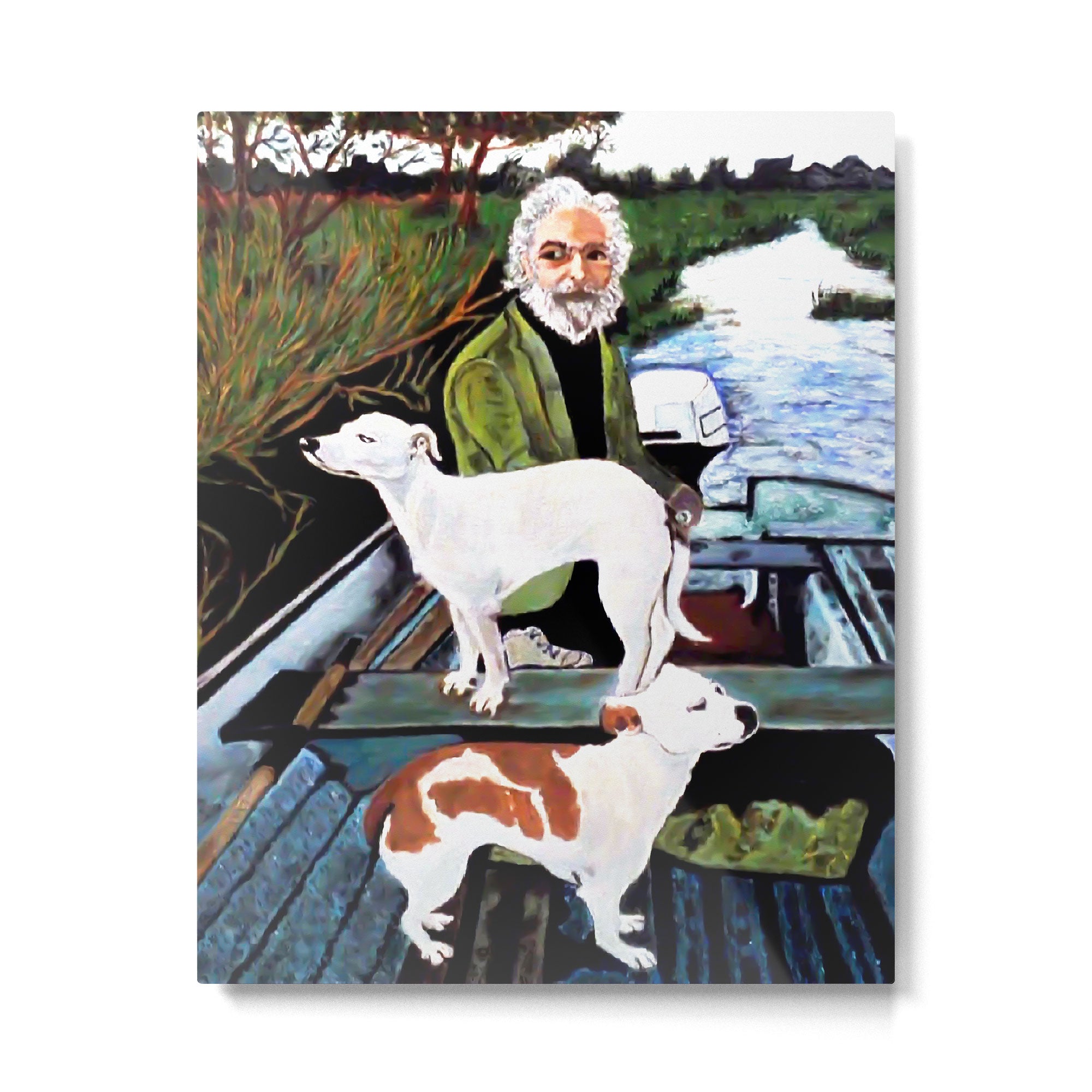 Goodfellas Dogs Painting, Artwork for Wall Art, Prints, Poster, Tshirts, Men, Women, Youth Metal Print Gallery Image 4