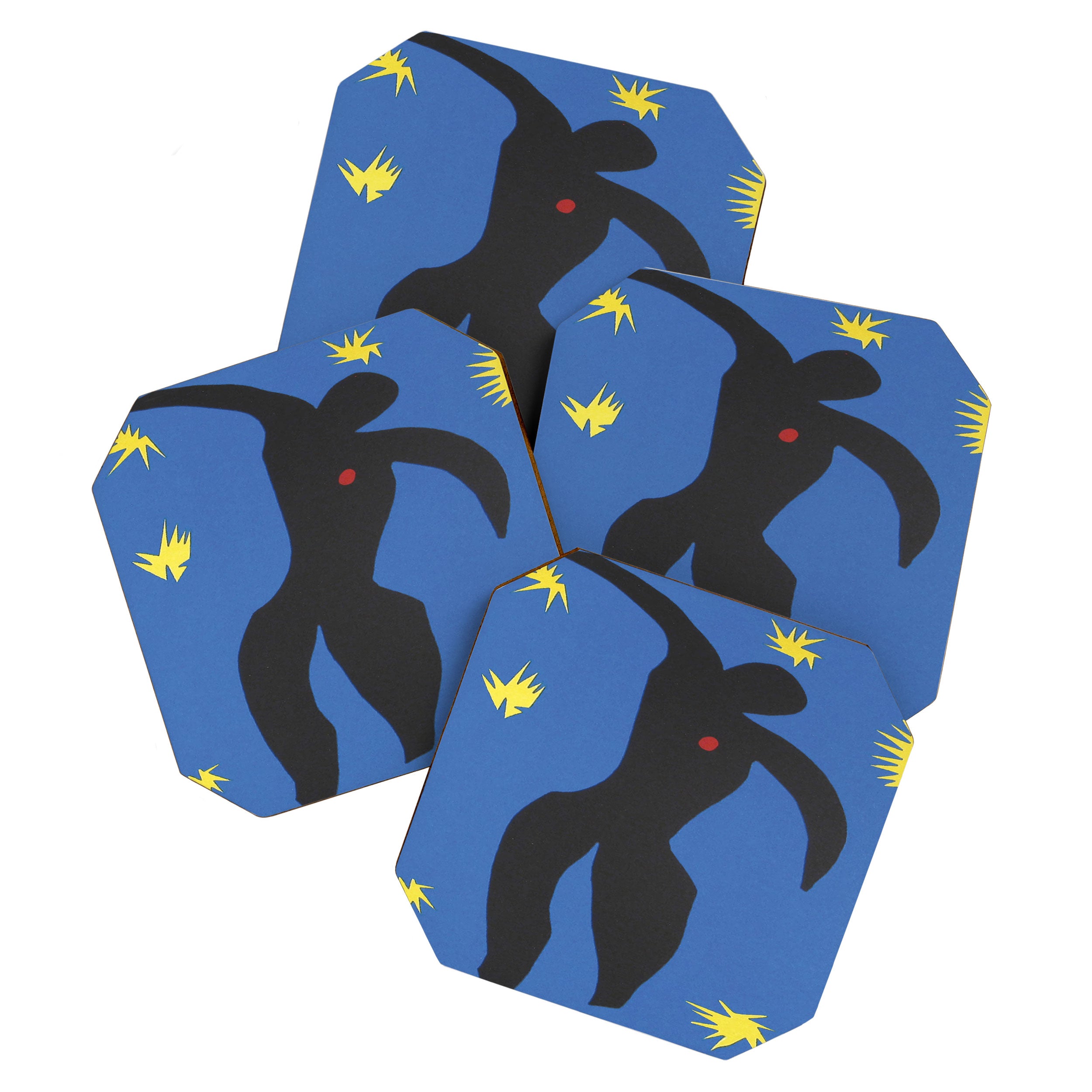 Henri Matisse, Icarus (Icare) from Jazz Collection, 1947, Artwork, Men, Women, Youth Coaster Gallery Image 1