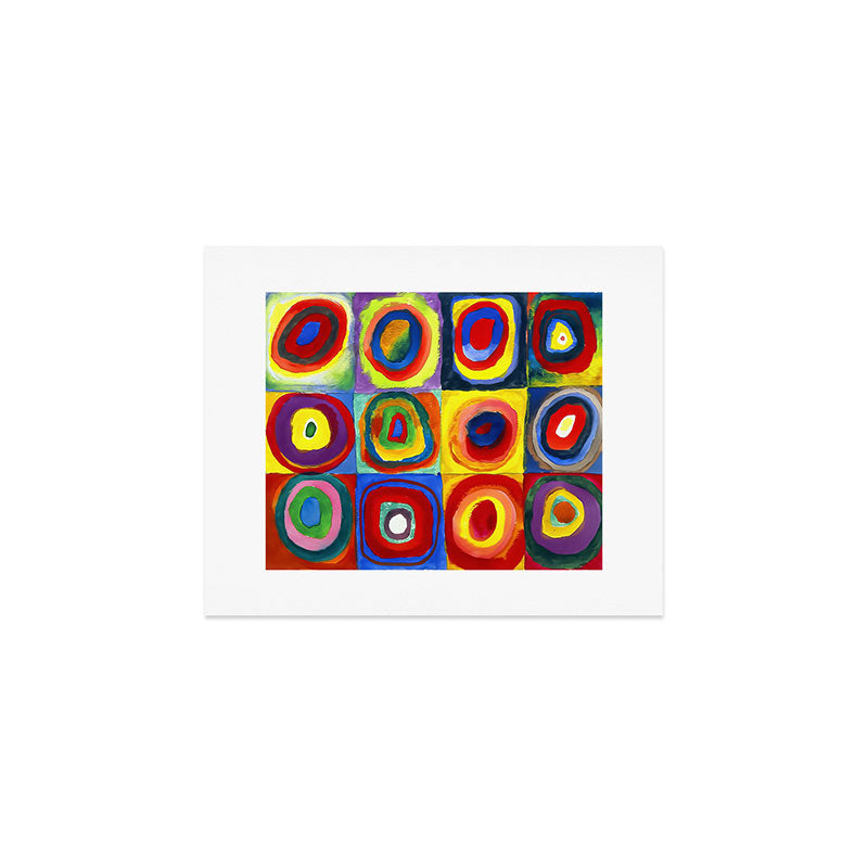 Kandinsky, Farbstudie - Quadrate und konzentrische Ringe, Color Study. Squares with Concentric Circles 1913 Art Print Gallery Image 1