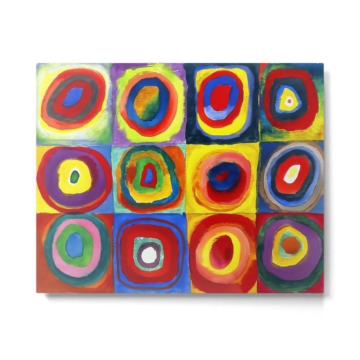 Kandinsky, Farbstudie - Quadrate und konzentrische Ringe, Color Study. Squares with Concentric Circles 1913 Metal Print Gallery Image 1