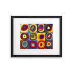 Kandinsky, Farbstudie - Quadrate und konzentrische Ringe, Color Study. Squares with Concentric Circles 1913 Framed Art Print Gallery Image 5
