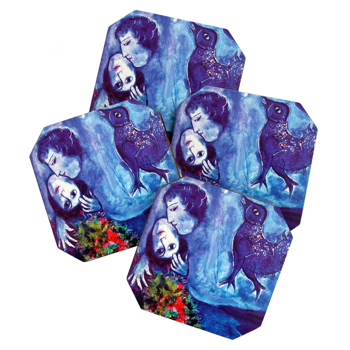 Marc Chagall, Le Paisage Bleu 1949 Artwork, Posters Tshirts Prints Bags Men Women Kids Coaster Gallery Image 1