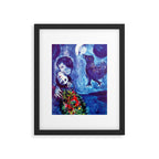 Marc Chagall, Le Paisage Bleu 1949 Artwork, Posters Tshirts Prints Bags Men Women Kids Framed Art Print Gallery Image 5