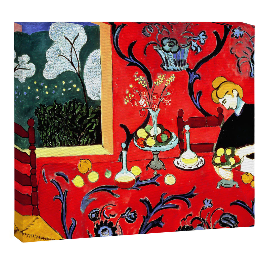Matisse - The Dessert, Harmony in Red, 1908 Artwork Canvas Print Gallery Image 3
