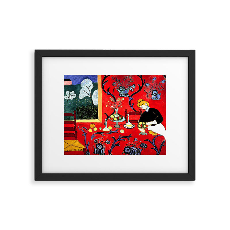 Matisse - The Dessert, Harmony in Red, 1908 Artwork Framed Art Print Gallery Image 5