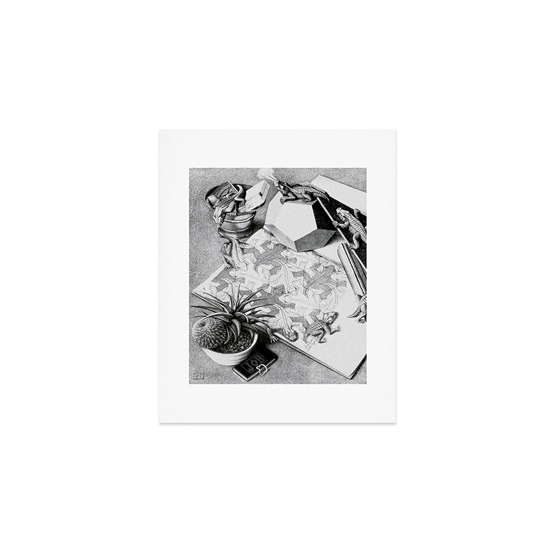 MC Escher Reptiles 1943 Artwork for Posters Prints Tshirts Men Women Kids Art Print Gallery Image 1