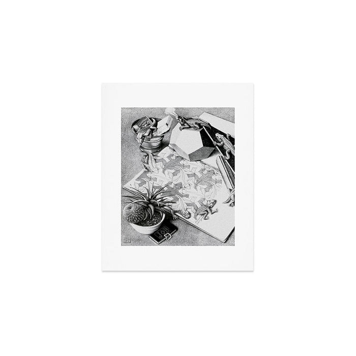MC Escher Reptiles 1943 Artwork for Posters Prints Tshirts Men Women Kids Art Print Gallery Image 1