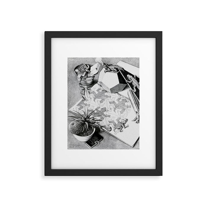MC Escher Reptiles 1943 Artwork for Posters Prints Tshirts Men Women Kids Framed Art Print Gallery Image 1