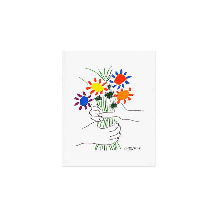 Pablo Picasso Bouquet Of Peace 1958 (Flowers Bouquet With Hands), T Shirt, Artwork Art Print Gallery Image 1