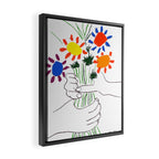 Pablo Picasso Bouquet Of Peace 1958 (Flowers Bouquet With Hands), T Shirt, Artwork Framed Canvas Print Gallery Image 2