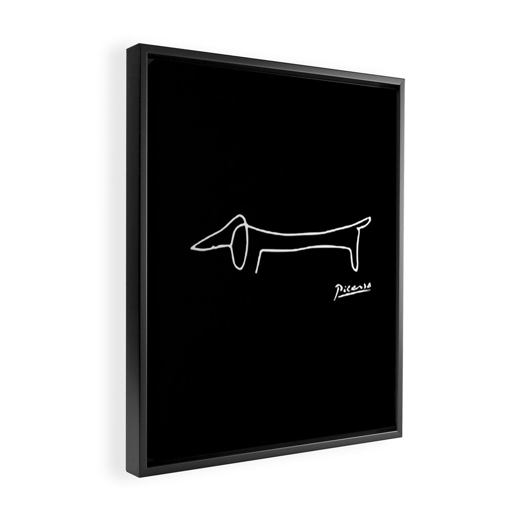 Pablo Picasso Dog (Lump) Artwork Shirt, Sketch Reproduction Framed Canvas Print Gallery Image 2