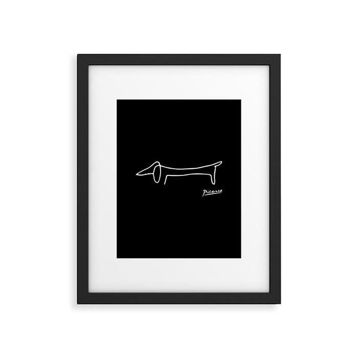 Pablo Picasso Dog (Lump) Artwork Shirt, Sketch Reproduction Framed Art Print Gallery Image 1