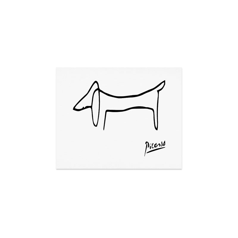 Pablo Picasso Dog (Lump) Artwork Shirt, Sketch Reproduction Art Print Gallery Image 1