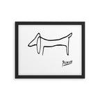 Pablo Picasso Dog (Lump) Artwork Shirt, Sketch Reproduction Framed Art Print Gallery Image 5