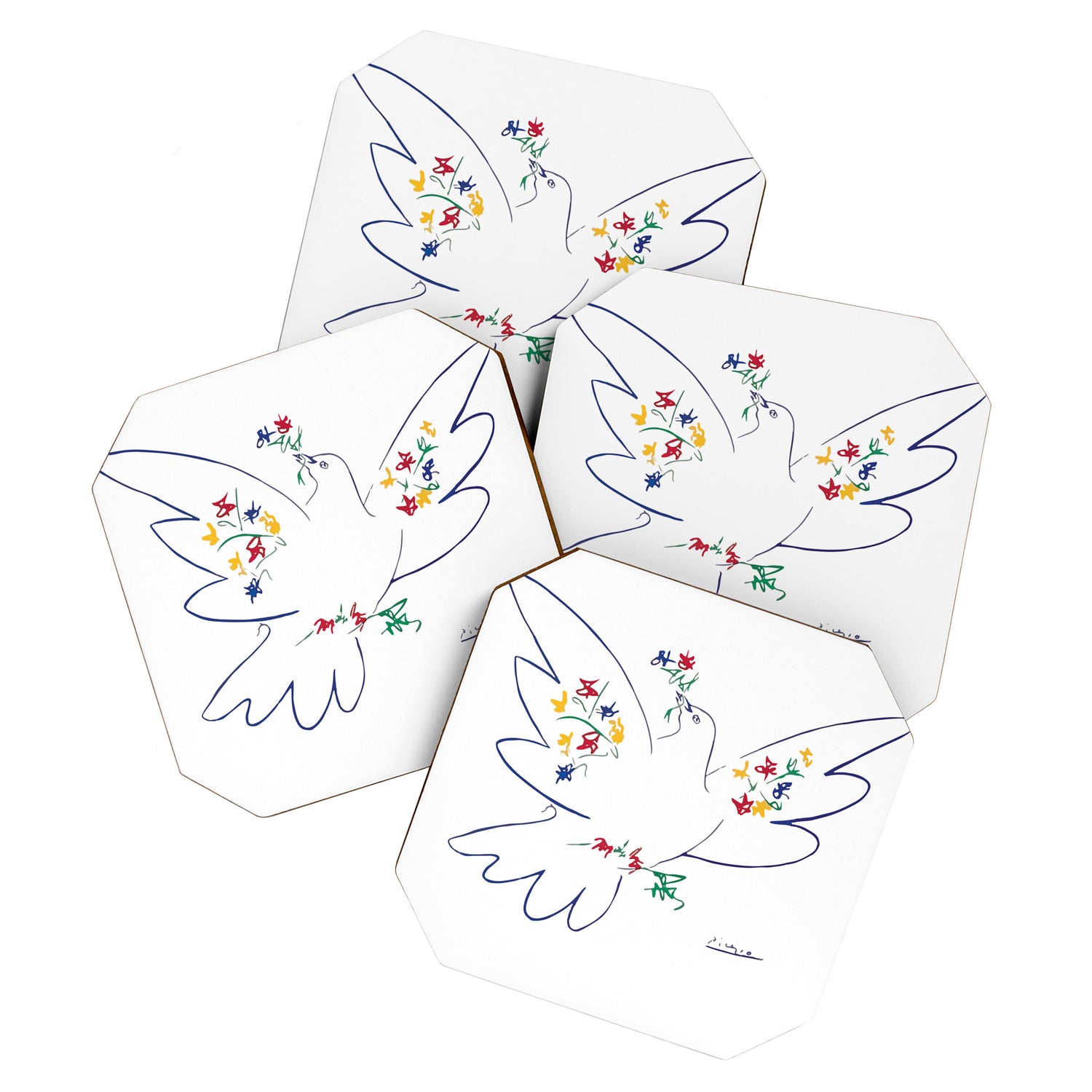 Pablo Picasso Dove Of Peace 1949 Artwork Shirt, Reproduction Coaster Gallery Image 1
