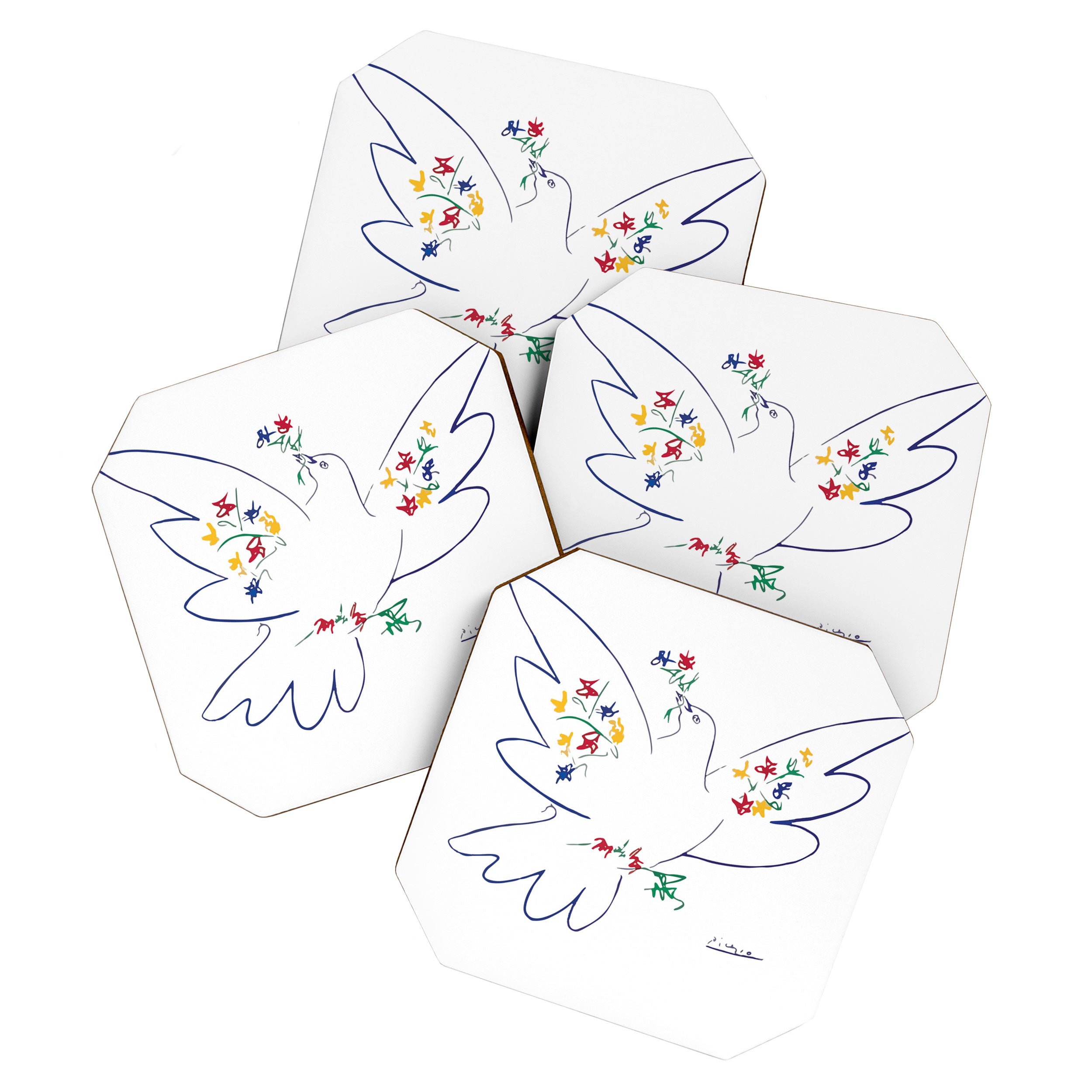 Pablo Picasso Dove Of Peace 1949 Artwork Shirt, Reproduction Coaster Gallery Image 1