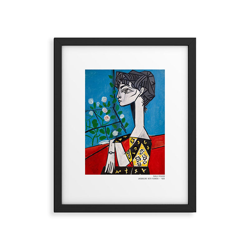 Pablo Picasso Jacqueline With Flowers 1956, T Shirt, Artwork Framed Art Print Gallery Image 5