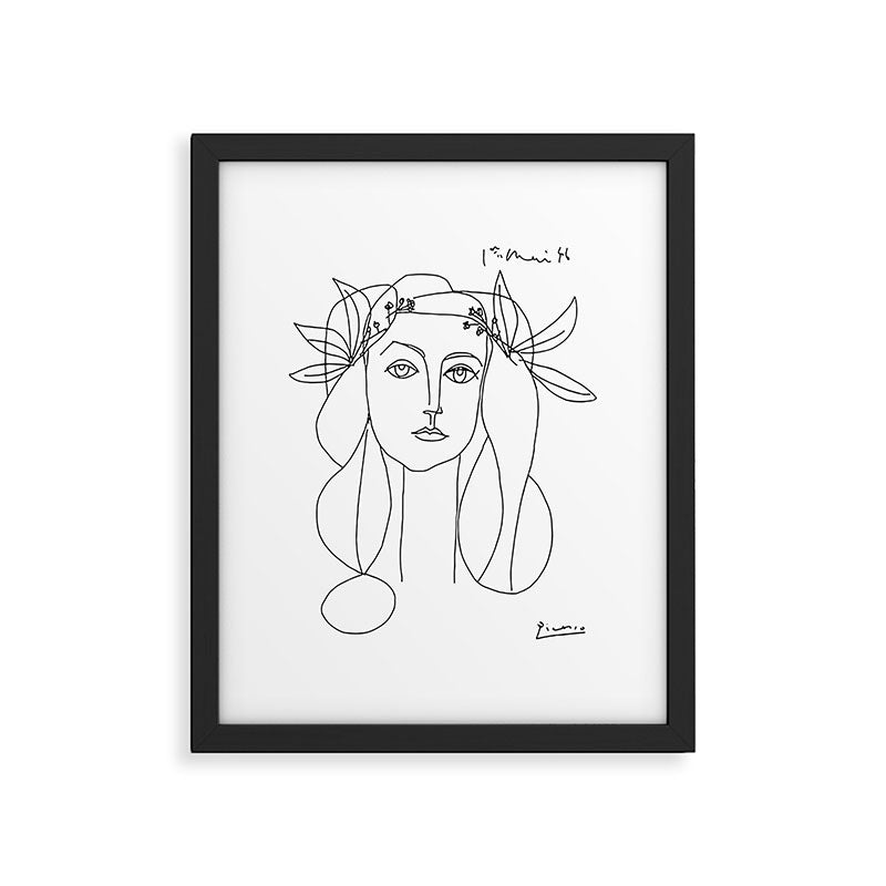 Pablo Picasso War And Peace 1952 Artwork T Shirt, Sketch Framed Art Print Gallery Image 5